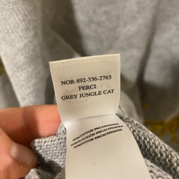 Grey Jungle Cat Sweater - Picture 5 of 5